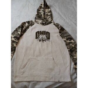 Ohio Bobcats Mens Camo Sleeve Hoodie Sweatshirt By Colosseum L
